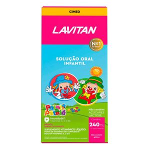 Multivitaminico Infantil Lavitan Solucao Oral Com 240Ml Sabor Tutti Frutti