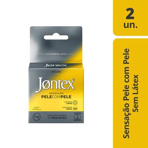 JONTEX SACHE PRESERVATIVO LUBRIFICADO SENSACAO PELE COM PELE x 2