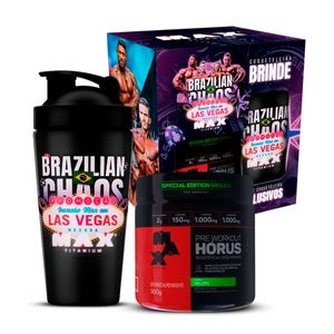 Promopack Horus Invasao Las Vegas Mojito 300G e Coqueteleira Max Titanium