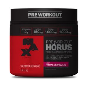 Pre-Treino Max Titanium Horus Frutas Vermelhas 300g