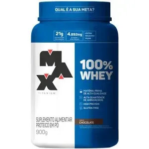 Whey Protein Max Titanium 100% Whey Chocolate 900g