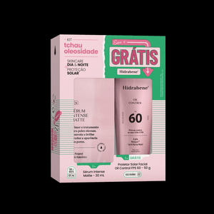 Hidrabene Kit Sérum Int Matte+prot Sol Facial Oil Control F60