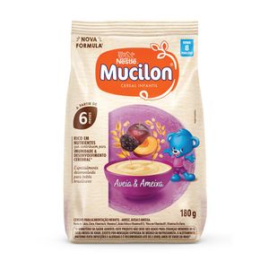 Cereal Infantil Mucilon Aveia Integral e Ameixa 180g