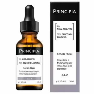 Serum Principia 2% Alfa-Arbutin + 10% Gluconolactone Aa-2 30Ml