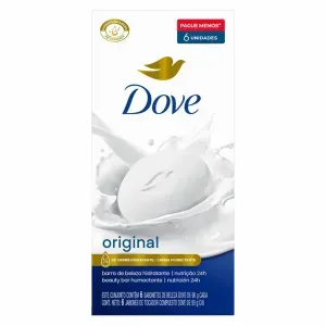 Kit Sabonete Dove Original Em Barra 6 Unidades 90G Cada