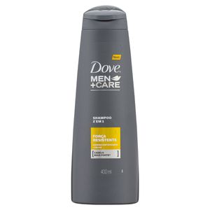 Shampoo Dove Men+Care 2 Em 1 Forca Resistente 400Ml