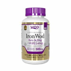 Iron Wod Ferro 34,31Mg+Vit.B12 2,4Mcg 60 Capsulas 500Mg Wod Care