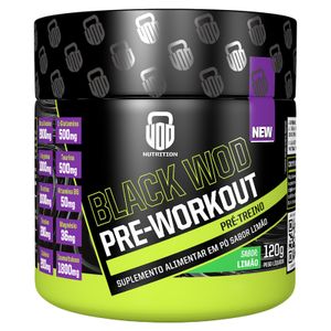 Black Wod Pre-Workout Limao 120G Wod Nutrition