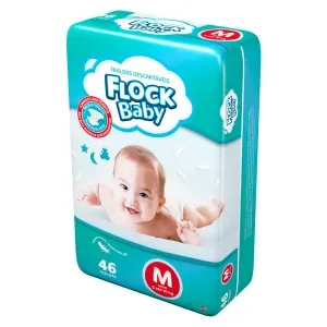 Fralda Flock Baby M 46 Unidades