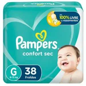 Fralda Pampers Confort Sec G 38 Unidades