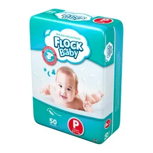 Fralda Flock Baby Mega P 50 Unidades