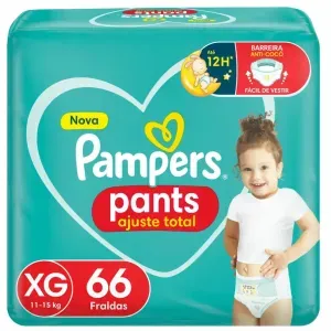 Fralda Pampers Pants Ajuste Total Xg 66 Unidades