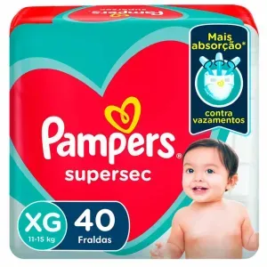 Fralda Pampers Supersec Xg 40 Unidades