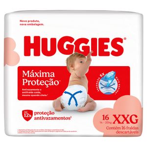 Fralda Huggies Maxima Protecao XXG 16 Unidades