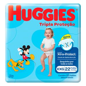 Fralda Huggies Tripla Protecao Disney Baby XXG 22 Unidades