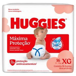 Fralda Huggies Maxima Protecao XG 16 Unidades