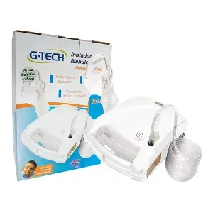 Inalador E Nebulizador G-Tech Nebcom V Branco