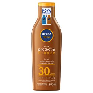 Protetor Solar Corporal Protect & Bronze Fps 30 Nivea Sun 200ml