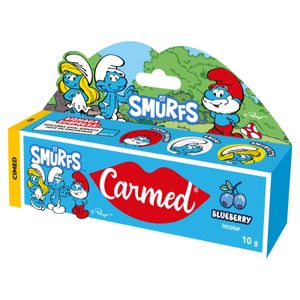 Hidratante Labial Carmed Smurfs Blueberry Incolor 10G