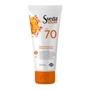 Protetor Solar Facial E Corporal Fps 70 Sveda Solar 200Ml