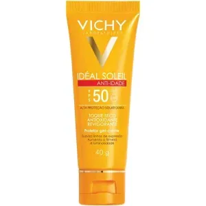 Protetor Solar Facial Vichy Fps 50 Ideal Soleil Anti-Idade Toque Seco Fps 50 40G