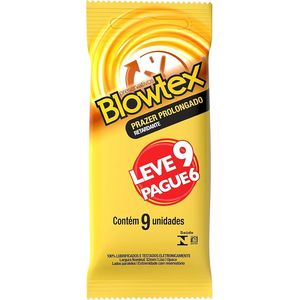 Preservativo Blowtex Retardante Leve 9 Pague 6 Unidades