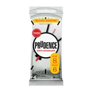 Preservativo Prudence Efeito Retardante Leve 8 Pague 6