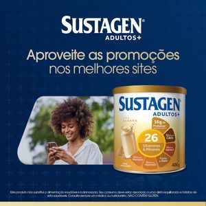 Sustagen Adultos+ Complemento Alimentar Sabor Banana - Lata 400G
