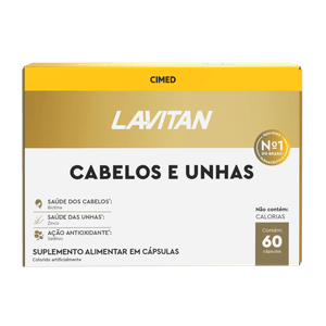 Polivitaminico Lavitan Cabelos E Unhas 60 Comprimidos