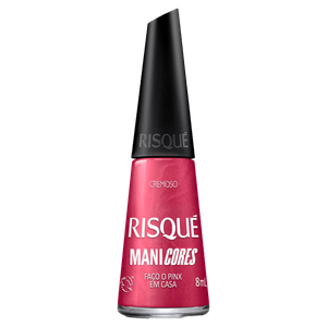 Esmalte Risqué ManiCores Faço O Pinx Em Casa Rosa 8ml