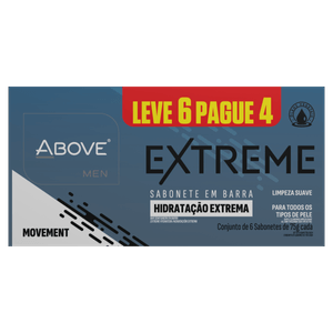 Sabonete Above Man Extreme Movement 75g Leve 6 Pague 4