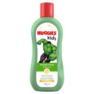 Shampoo Huggies Nutrição Kids Hulk 360Ml