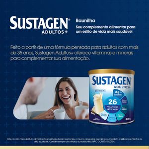Complemento Alimentar Sustagen Adultos+ Sabor Baunilha 400G