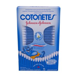 Hastes Flexíveis Cotonetes Johnson & Johnson 75 Unidades