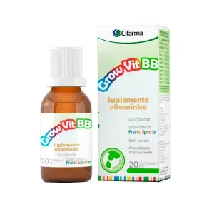 Polivitamínico Grow Vit Bb Infantil Gotas 20Ml