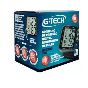 Aparelho De Pressão Digital De Pulso G-Tech Smart Gp480Bt