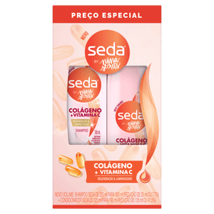 Kit Seda Colágeno + Vitamina C By Niina Secrets Shampoo 300Ml + Condicionador 190Ml