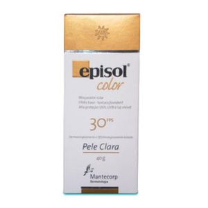 Protetor Solar Facial Episol Color Fps30 Pele Clara 40G