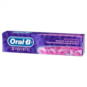 Creme Dental Oral-B 3D White Brilliant Fresh Caixa 70G