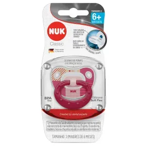 Chupeta Nuk Classic Silicone Fashion Girl Listrada S2 - 1 Unidade