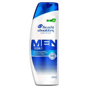 Shampoo Anticaspa Head & Shoulders Men 3 Em 1 400Ml