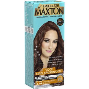 Tintura Maxton 5.74 Chocolate Intenso Acobreado