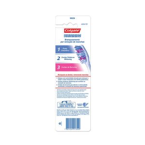 Escova De Dente Colgate Whitening Macia Cabeça Compacta - 2 Unidades