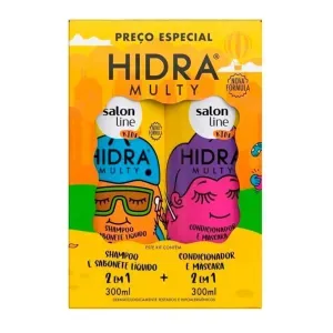 Kit Shampoo + Condicionador Hidra Multy Kids Salon Line 300Ml