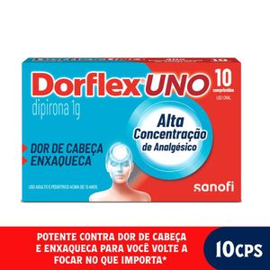 Dorflex Uno Dipirona 1G 10 Comprimidos