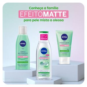 Água Facial Micelar Nivea Micellair Efeito Matte 200Ml
