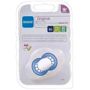 Chupeta Original Basica +16 Meses Mam Azul