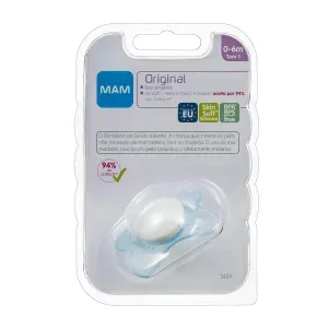 Chupeta Mam Original Tamanho 1 Azul - 1 Unidade