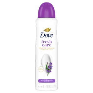 Desodorante Antitranspirante Aerossol Dove Fresh Care Lavanda & Baunilha 72H 150Ml
