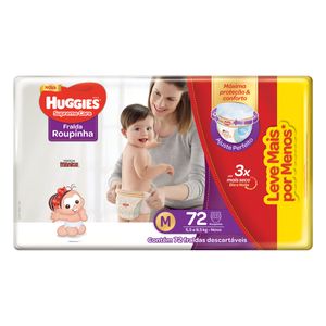 Fralda Calça Huggies Proteção Acolchoada M 72 Unidades